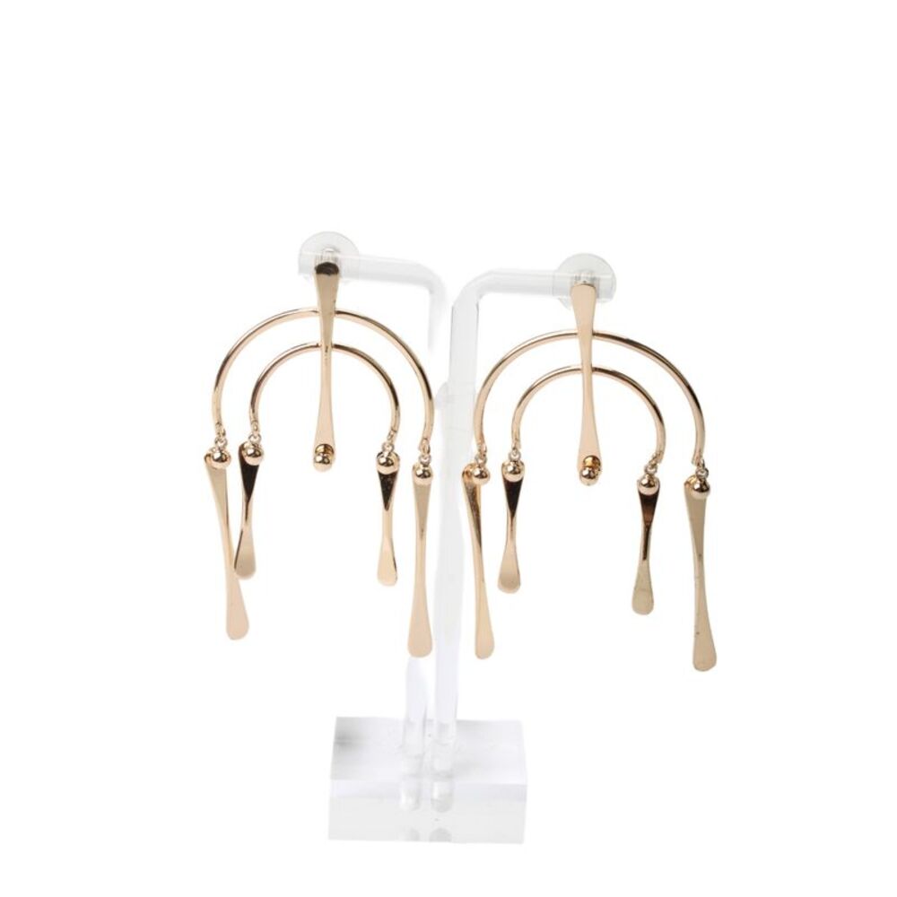 Dannijo Womens Gold Tone Kamil Chandelier Earrings